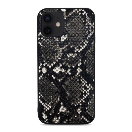 Apple iPhone 12 Kılıf Kajsa Glamorous Serisi Snake Pattern Kapak - 4