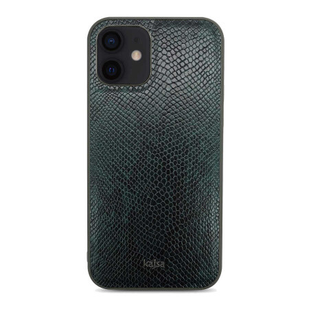 Apple iPhone 12 Kılıf Kajsa Glamorous Serisi Snake Pattern Kapak - 3