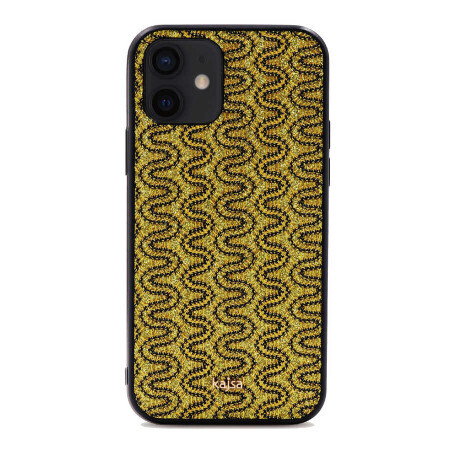 Apple iPhone 12 Kılıf Kajsa Glamorous Serisi Waterfall Pattern Kapak - 6