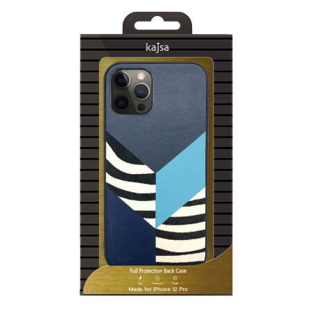 Apple iPhone 12 Kılıf Kajsa Glamorous Serisi Zebra Combo Kapak - 5