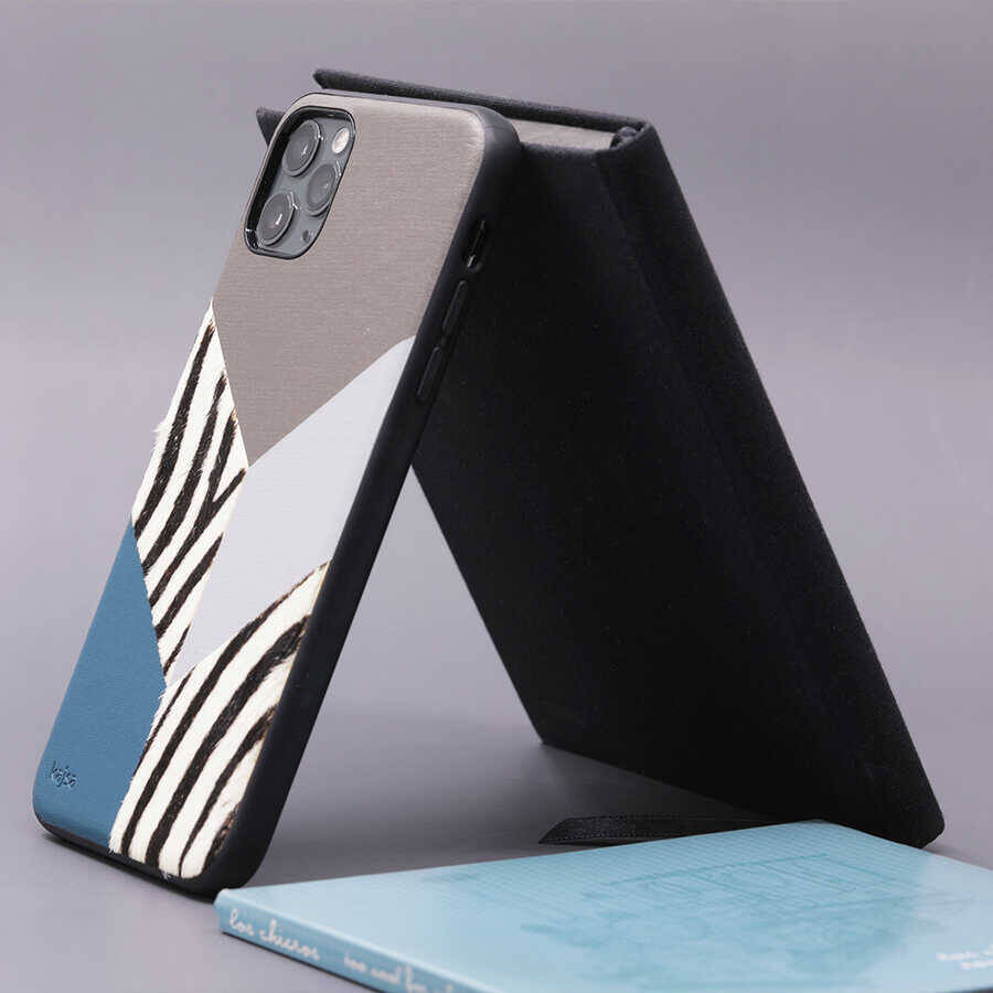 Apple iPhone 12 Kılıf Kajsa Glamorous Serisi Zebra Combo Kapak - 7