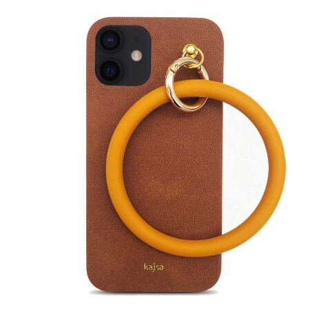 Apple iPhone 12 Kılıf Kajsa Splendid Serisi Morandi Ring Kapak - 6