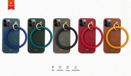 Apple iPhone 12 Kılıf Kajsa Splendid Serisi Morandi Ring Kapak - 9