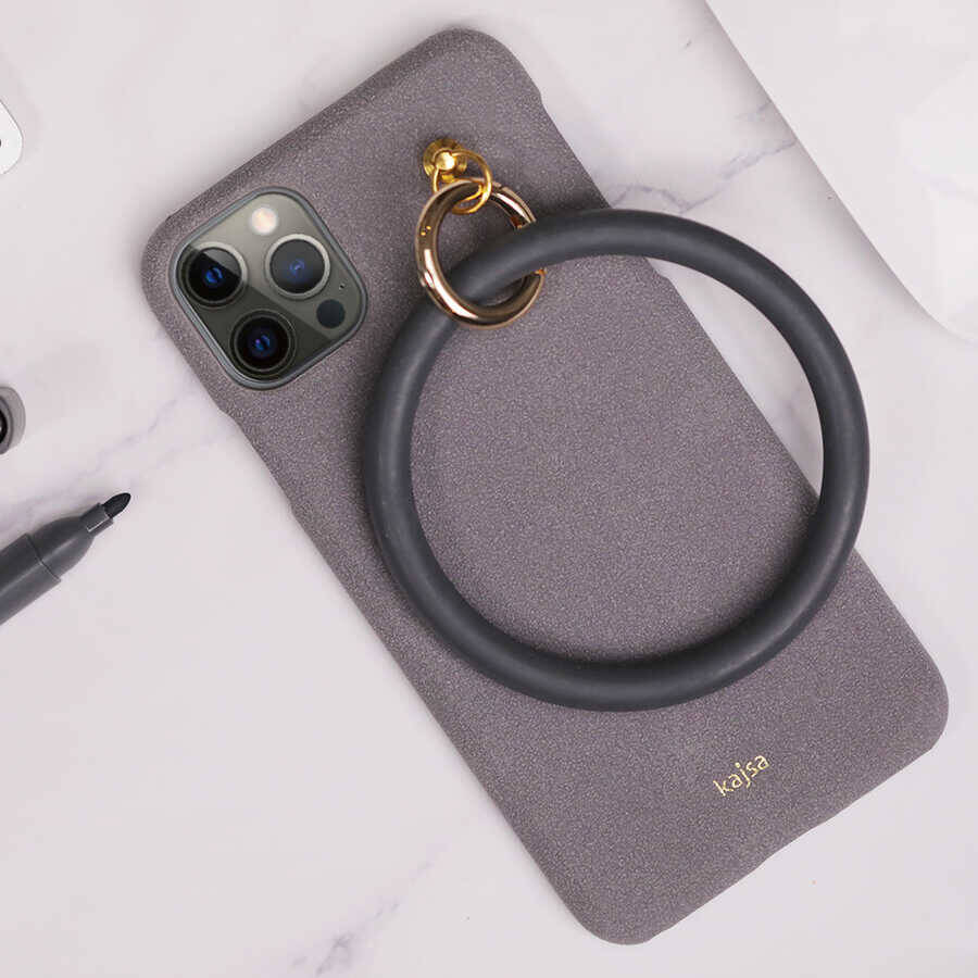 Apple iPhone 12 Kılıf Kajsa Splendid Serisi Morandi Ring Kapak - 12