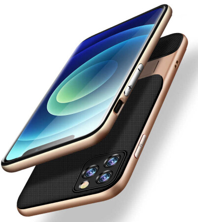 Apple iPhone 12 Kılıf Zore Standlı Verus Kapak - 9