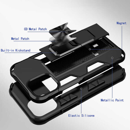 Apple iPhone 12 Kılıf Zore Volve Kapak - 10