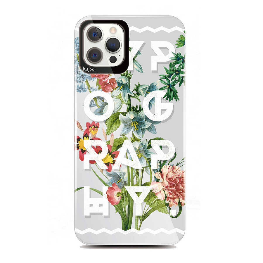 Apple iPhone 12 Pro Kılıf Kajsa Floral Kapak - 3