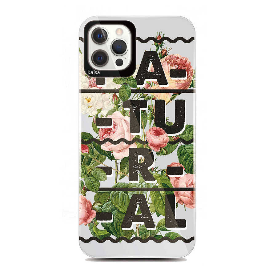 Apple iPhone 12 Pro Kılıf Kajsa Floral Kapak - 1