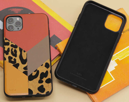 Apple iPhone 12 Pro Kılıf Kajsa Glamorous Serisi Leopard Combo Kapak - 10