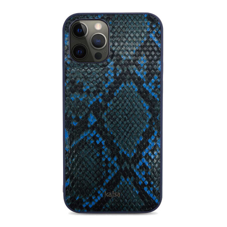 Apple iPhone 12 Pro Kılıf Kajsa Glamorous Serisi Snake Pattern Kapak - 7