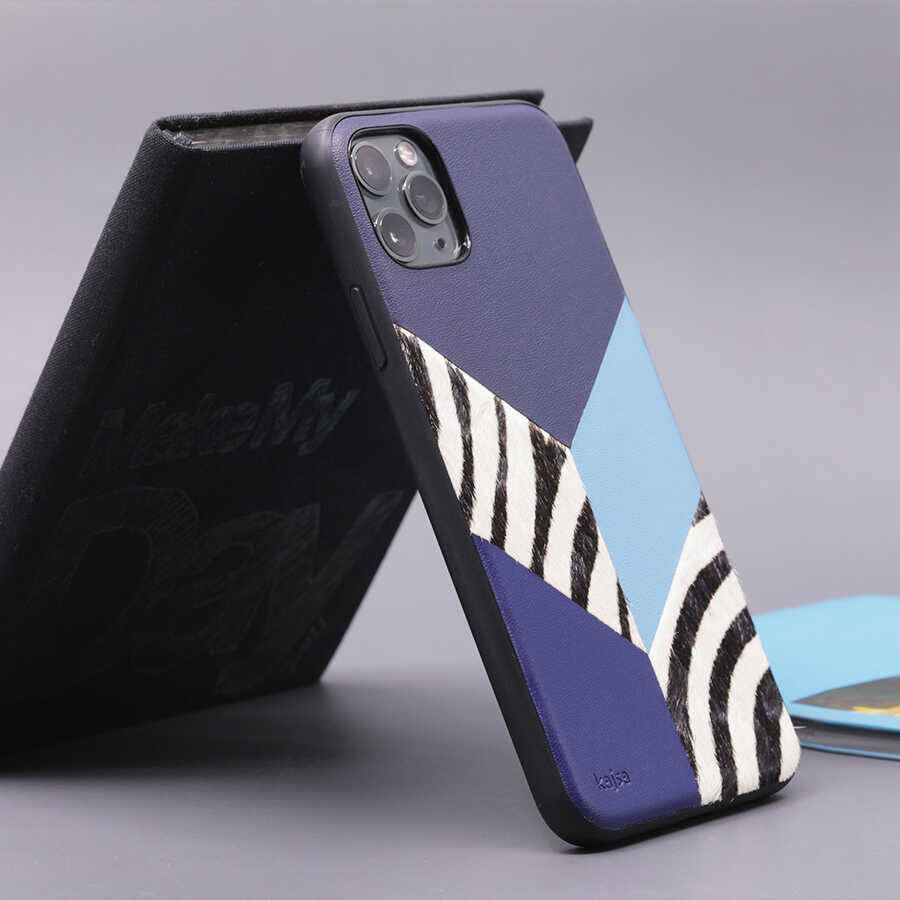 Apple iPhone 12 Pro Kılıf Kajsa Glamorous Serisi Zebra Combo Kapak - 9