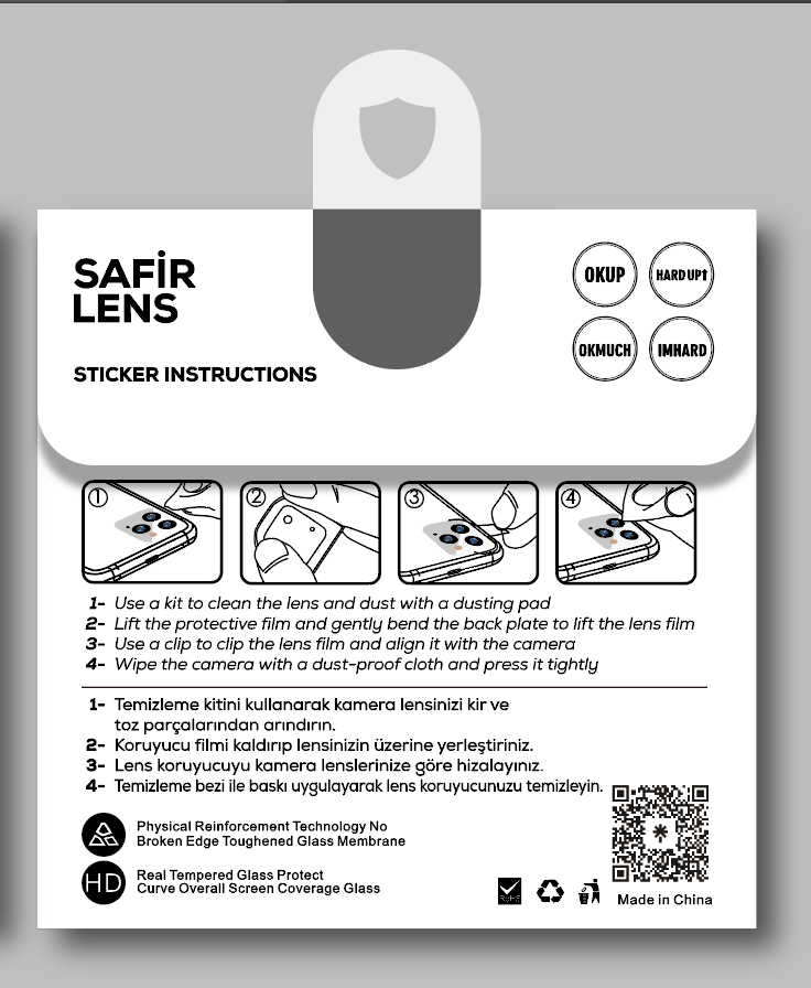 Apple iPhone 12 Zore CL-11 Safir Parmak İzi Bırakmayan Anti-Reflective Kamera Lens Koruyucu - 27