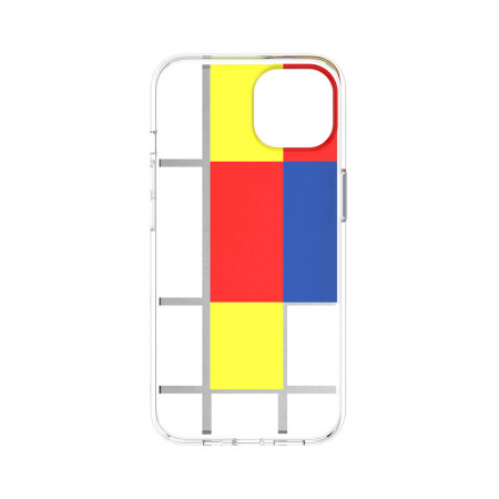 Apple iPhone 13 Çift IMD Baskılı Switcheasy Artist Mondrian Kapak - 8