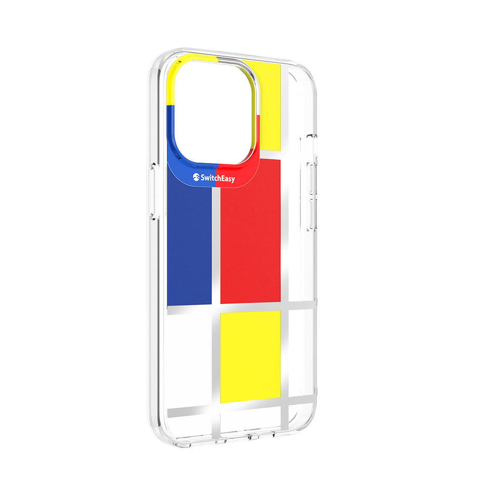 Apple iPhone 13 Pro Çift IMD Baskılı Switcheasy Artist Mondrian Kapak - 5