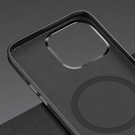 Apple iPhone 13 Pro Kılıf Benks Magnetic Hakiki Deri Kılıf - 8