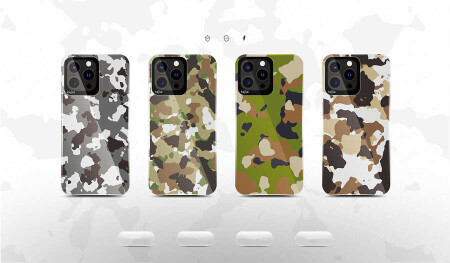 Apple iPhone 13 Pro Max Kılıf Kajsa Camo Kapak - 18