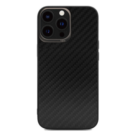 Apple iPhone 13 Pro Max Kılıf Kajsa Carbon Fiber Collection Arka Kapak - 1