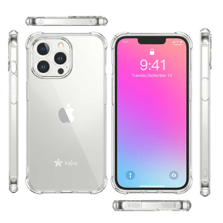 Apple iPhone 13 Pro Max Kılıf Kajsa Transparent Kapak - 19