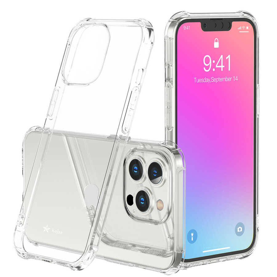 Apple iPhone 13 Pro Max Kılıf Kajsa Transparent Kapak - 24