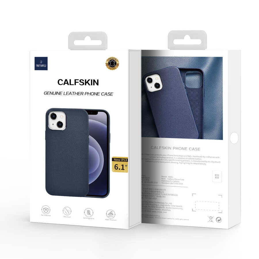 Apple iPhone 13 Pro Max Kılıf Wiwu Calfskin Kapak - 9