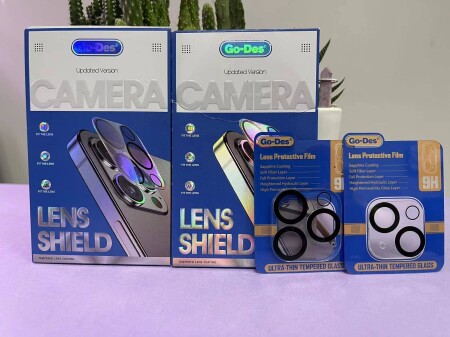 Apple iPhone 14 Go Des Lens Shield CL-14 Kamera Lens Koruyucu - 6