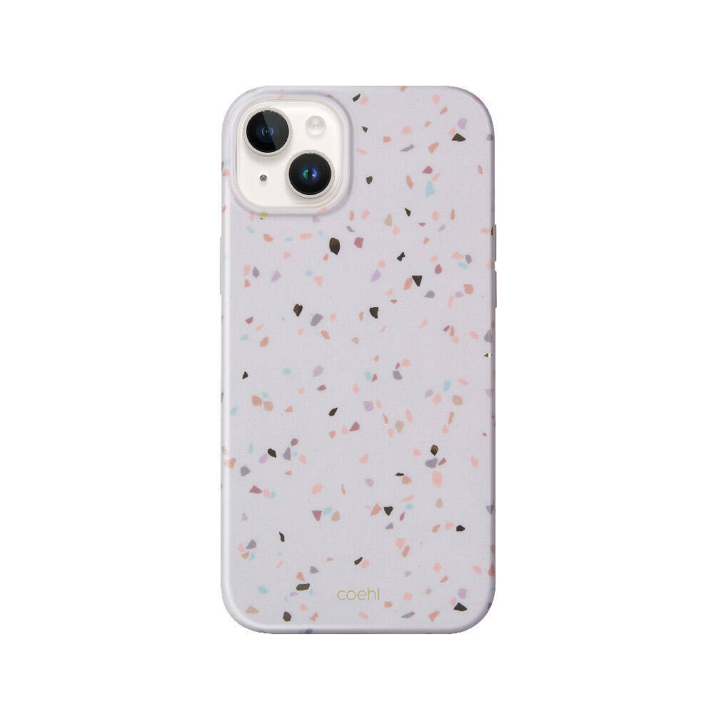 Apple iPhone 14 Kılıf Mozaik Desenli Coehl Terrazzo Kapak - 3