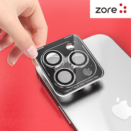 Apple iPhone 14 Plus Zore CL-12 Premium Safir Parmak İzi Bırakmayan Anti-Reflective Kamera Lens Koruyucu - 14