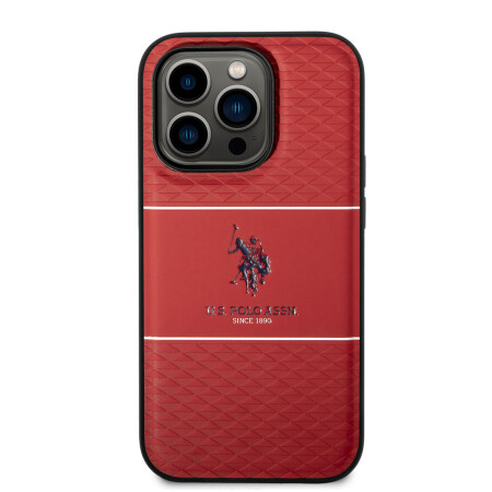 Apple iPhone 14 Pro Kılıf U.S. POLO ASSN. Deri Şeritli Logo Dizayn Kapak - 5