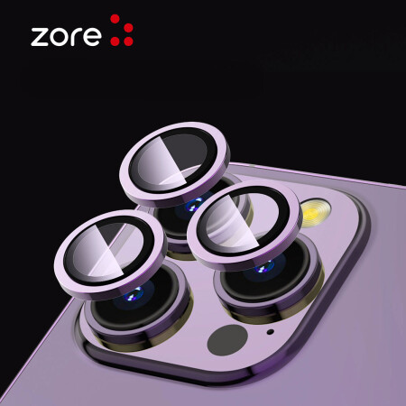 Apple iPhone 14 Pro Zore CL-12 Premium Safir Parmak İzi Bırakmayan Anti-Reflective Kamera Lens Koruyucu - 4