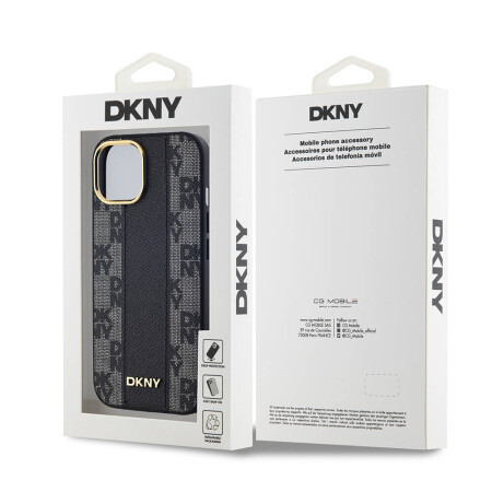 Apple iPhone 15 Kılıf DKNY Orjinal Lisanslı 3D Yazılı Checkered Pattern Kapak - 7