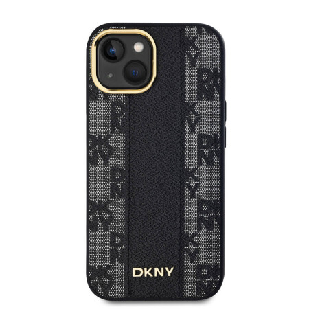 Apple iPhone 15 Kılıf DKNY Orjinal Lisanslı 3D Yazılı Checkered Pattern Kapak - 8