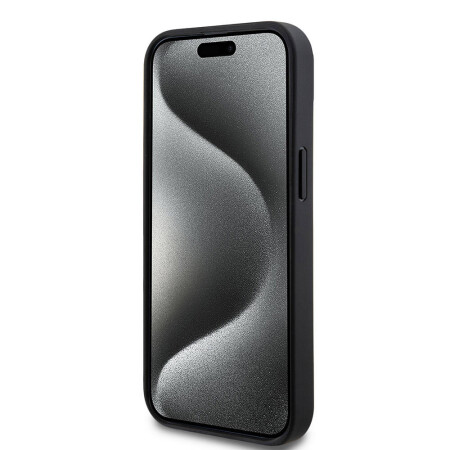 Apple iPhone 15 Kılıf DKNY Orjinal Lisanslı 3D Yazılı Repeat Texture Pattern Kapak - 5