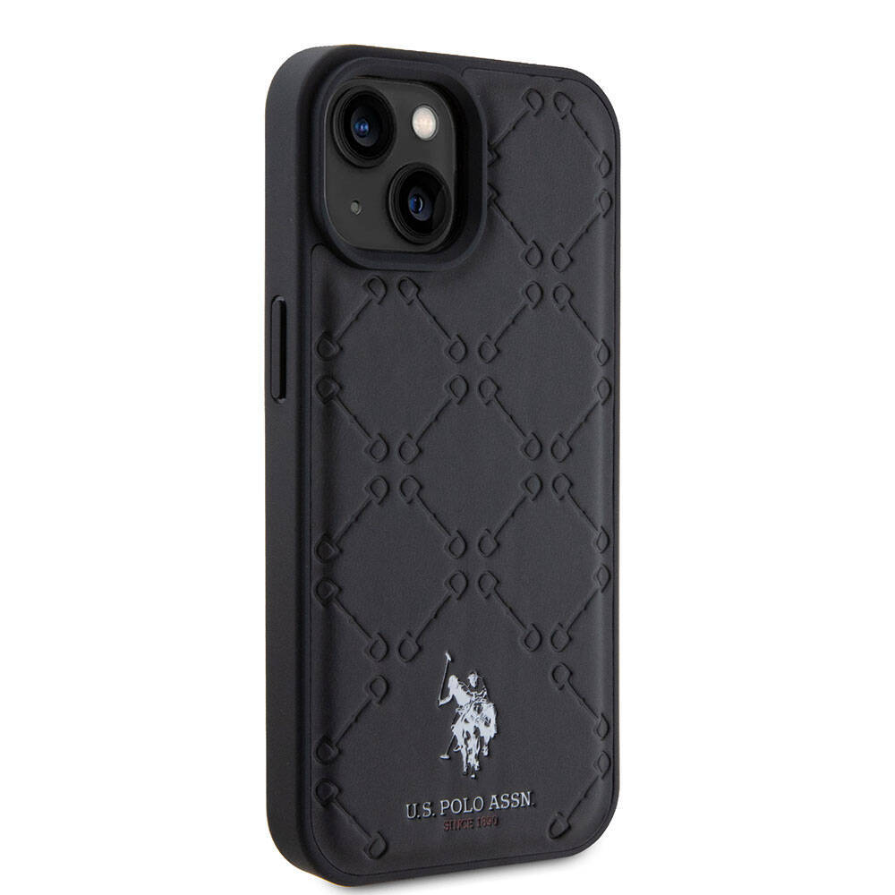 Apple iPhone 15 Kılıf U.S. Polo Assn. Orjinal Lisanslı HS Desenli Baskı Logolu Suni Deri Kapak - 5