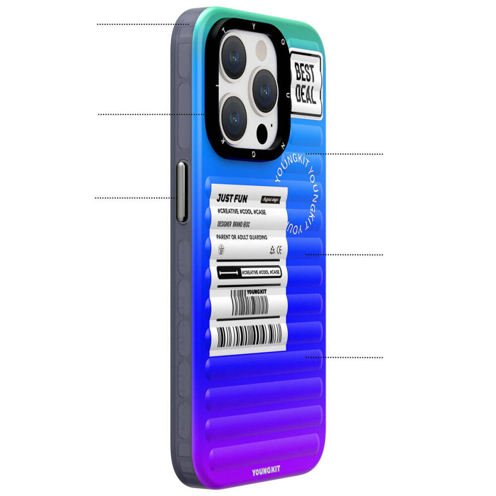 Apple iPhone 15 Kılıf YoungKit The Secret Color Serisi Kapak - 8