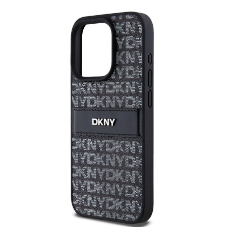 Apple iPhone 15 Pro Kılıf DKNY Orjinal Lisanslı 3D Yazılı Repeat Texture Pattern Kapak - 7