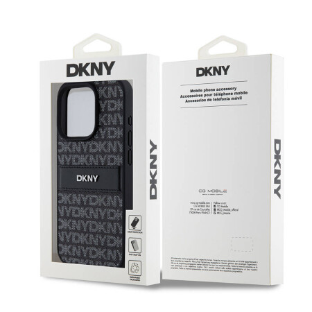 Apple iPhone 15 Pro Kılıf DKNY Orjinal Lisanslı 3D Yazılı Repeat Texture Pattern Kapak - 9