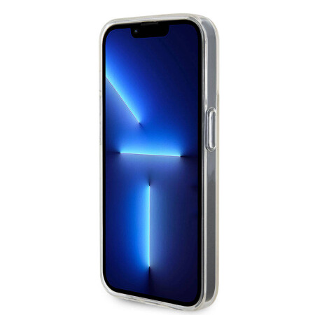 Apple iPhone 15 Pro Kılıf Guess Orjinal Lisanslı Yazı Logolu Mirror Disco Kapak - 8