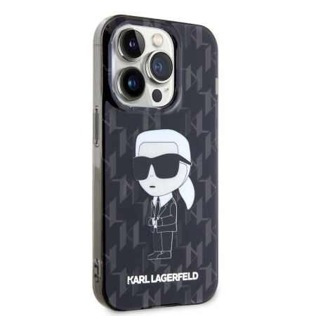 Apple iPhone 15 Pro Kılıf Karl Lagerfeld IML İkonik Monogram Orjinal Lisanslı Kapak - 2