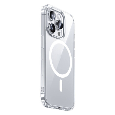 Apple iPhone 15 Pro Kılıf Magsafe Şarj Özellikli Airbagli Şeffaf Benks LucentPro Serisi Kapak - 7