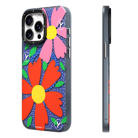 Apple iPhone 15 Pro Kılıf Magsafe Şarj Özellikli Sunshine Tasarımlı Youngkit Colorful Serisi Kapak - 3