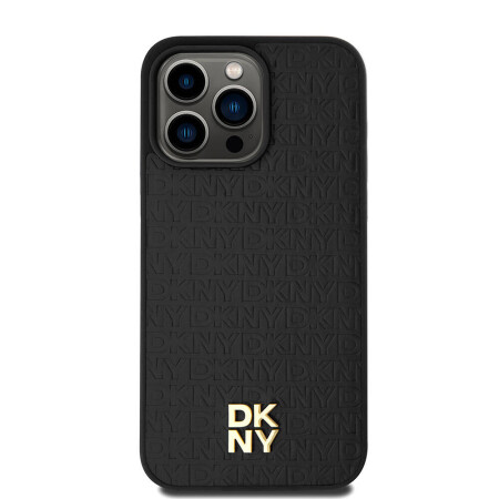 Apple iPhone 15 Pro Max Kılıf DKNY Orjinal Lisanslı 3D Yazılı Repeat Pattern Kapak - 4