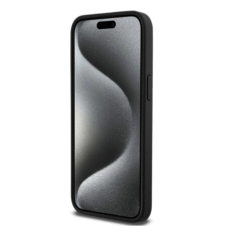 Apple iPhone 15 Pro Max Kılıf DKNY Orjinal Lisanslı 3D Yazılı Repeat Pattern Kapak - 6