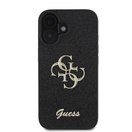 Apple iPhone 16 Kılıf Guess Orjinal Lisanslı 4G Büyük Metal Logolu Glitter Kapak - 5