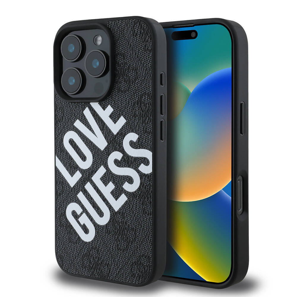 Apple iPhone 16 Pro Kılıf Guess Orjinal Lisanslı Big Love Guess Kapak - 2