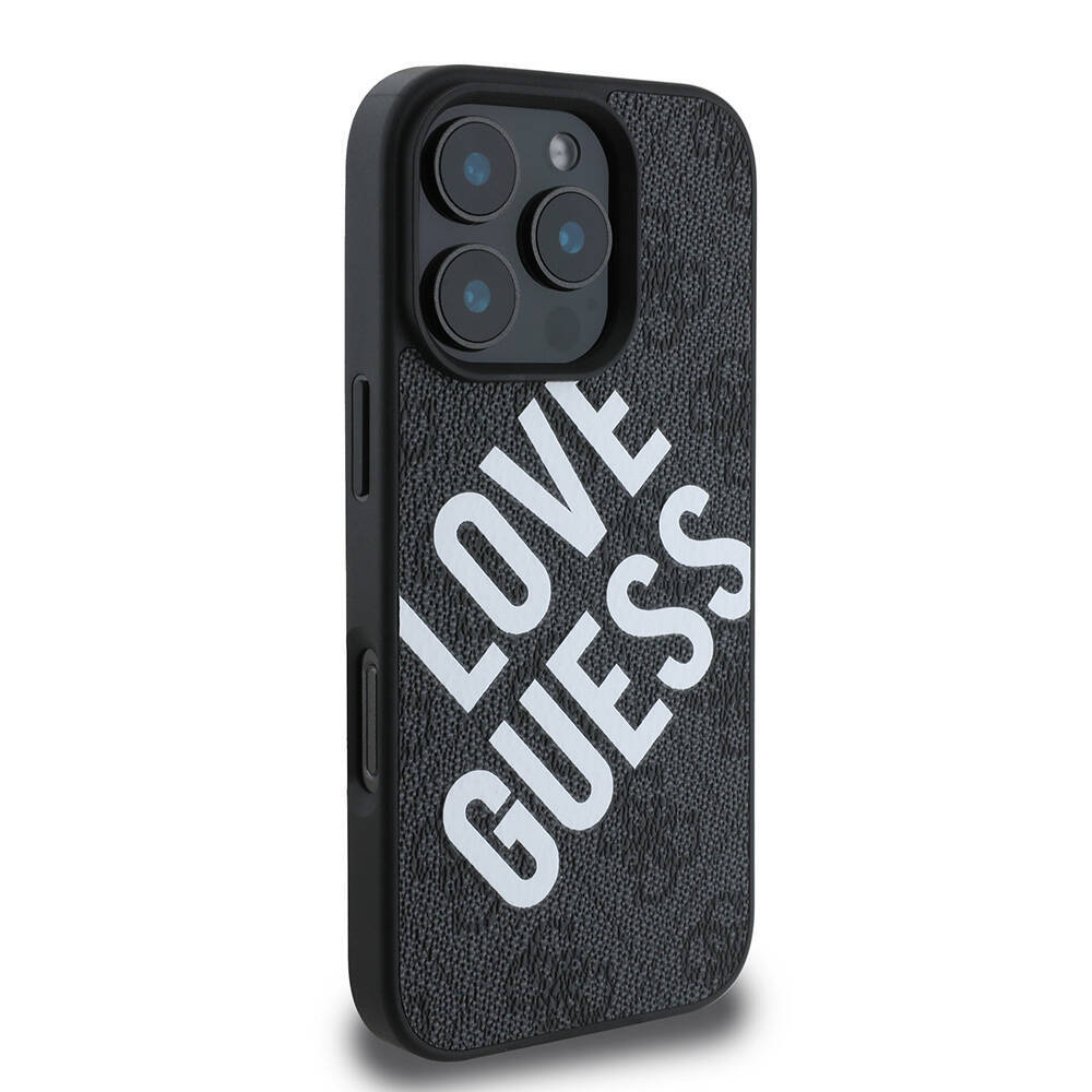 Apple iPhone 16 Pro Kılıf Guess Orjinal Lisanslı Big Love Guess Kapak - 5