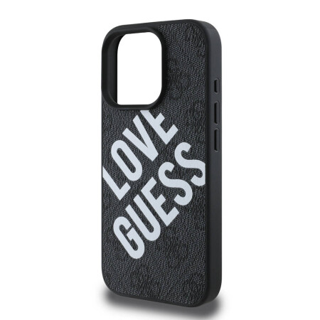 Apple iPhone 16 Pro Kılıf Guess Orjinal Lisanslı Big Love Guess Kapak - 7