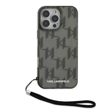 Apple iPhone 16 Pro Kılıf Karl Lagerfeld Orjinal Lisanslı Pattern Cord Kapak - 2