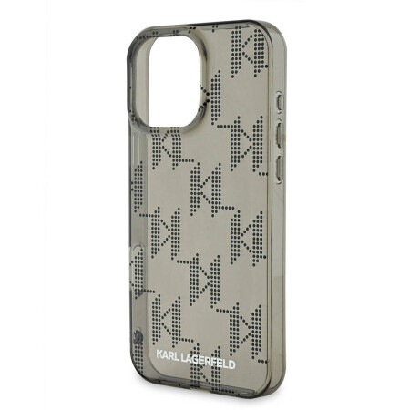 Apple iPhone 16 Pro Kılıf Karl Lagerfeld Orjinal Lisanslı Pattern Cord Kapak - 5