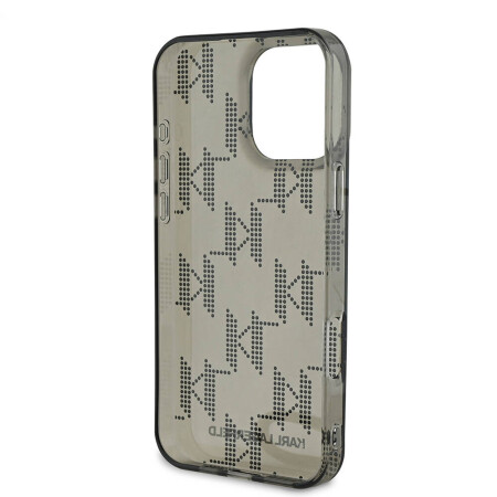 Apple iPhone 16 Pro Kılıf Karl Lagerfeld Orjinal Lisanslı Pattern Cord Kapak - 6