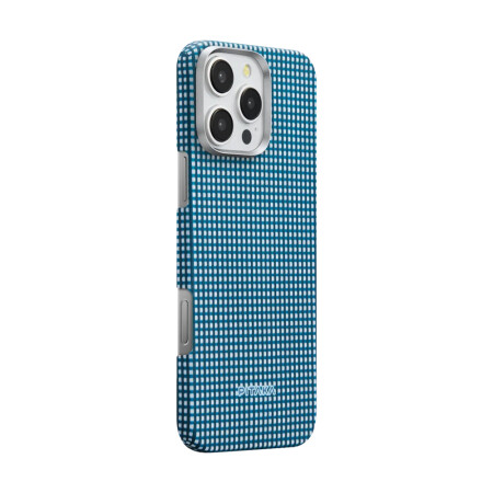 Apple iPhone 16 Pro Kılıf Magsafe Şarj Özellikli Aramid Fiber Pitaka Ultra-Slim Classic Serisi Ocean Blue Kapak - 2